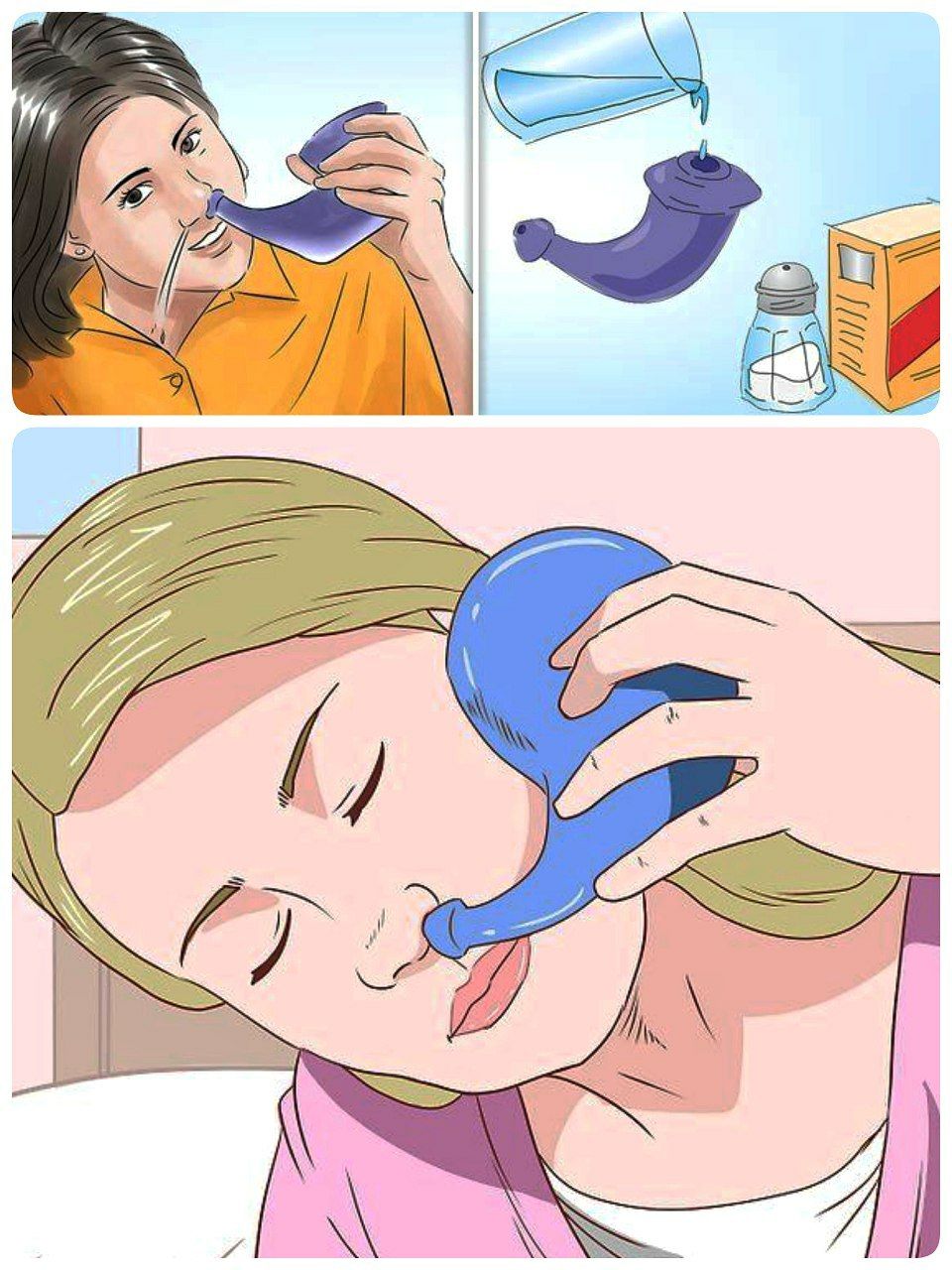 промывание носа фото
