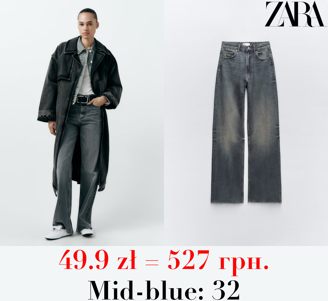 TRF HIGH-RISE WIDE-LEG JEANS