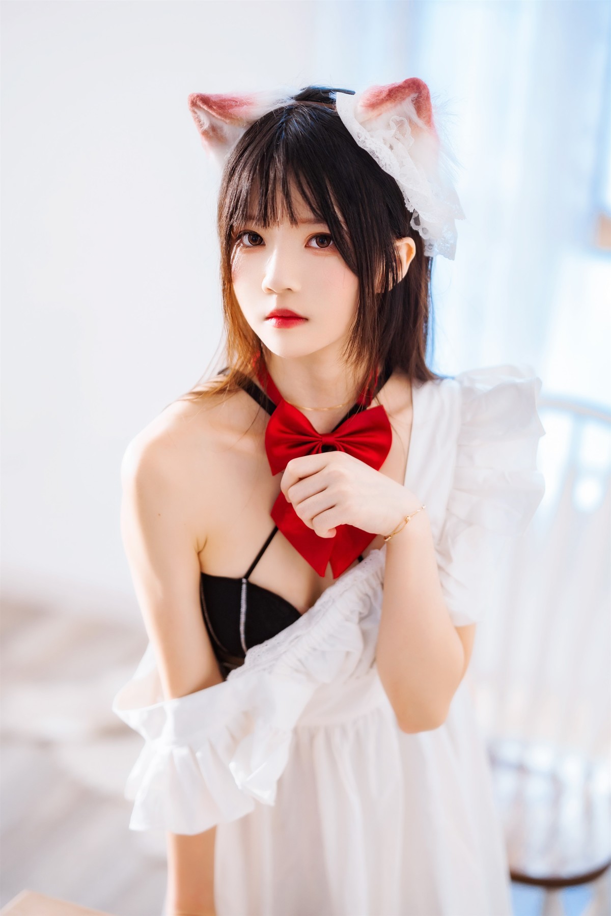 桜桃喵 Cosplay 长裙妹抖 9