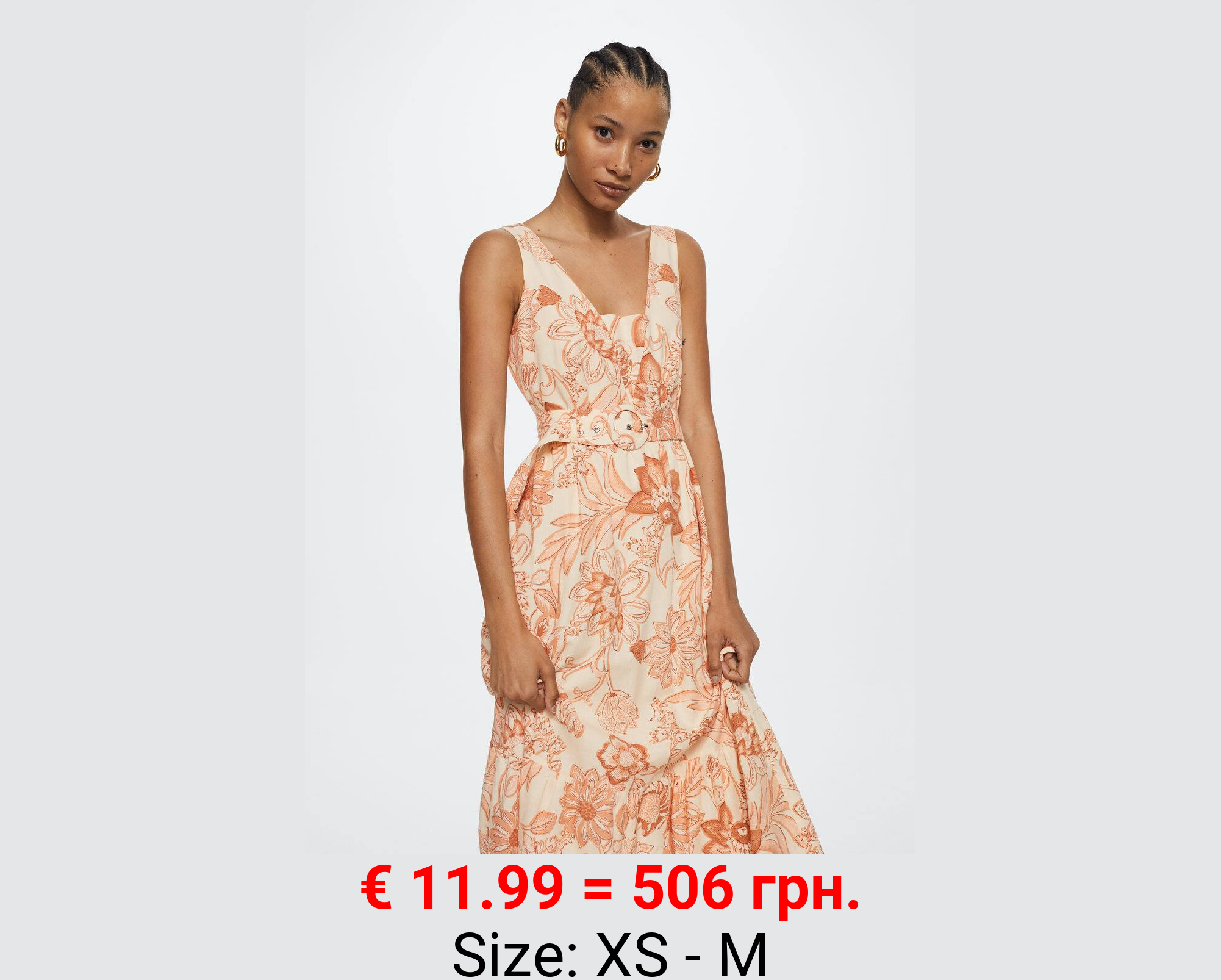 Vestido algodón estampado