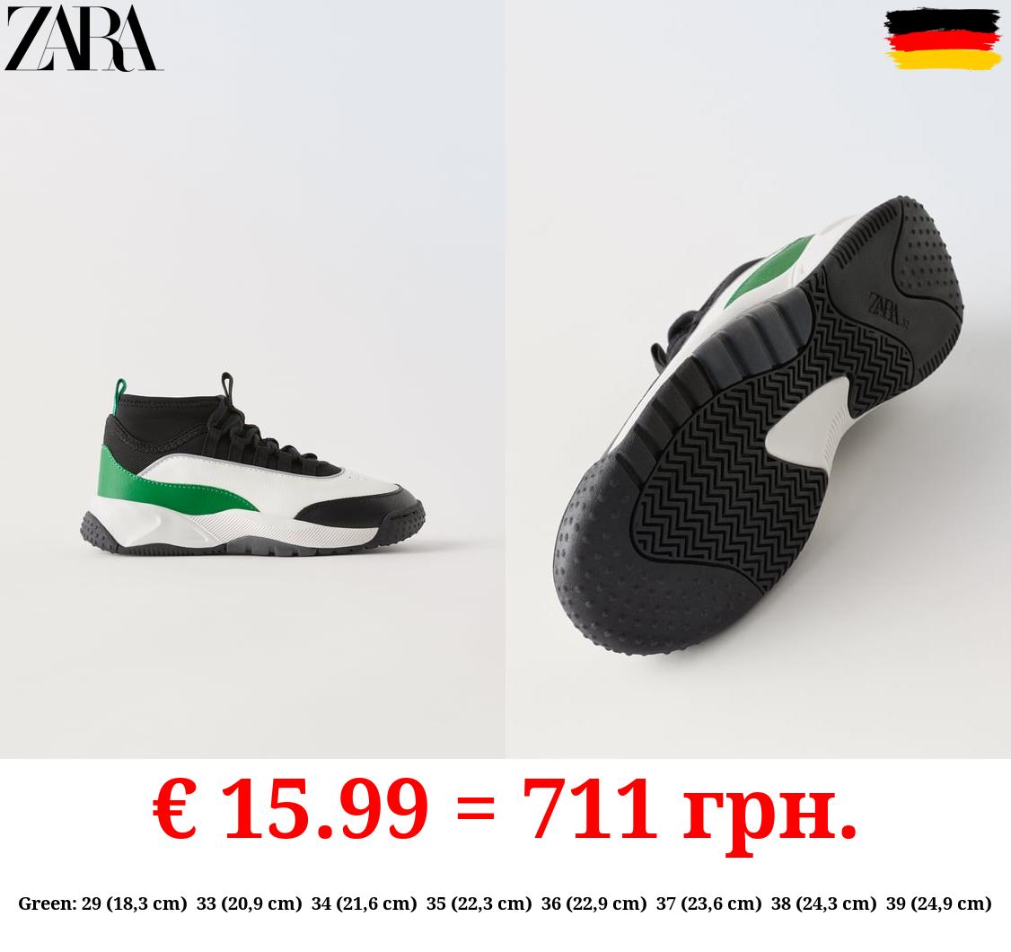 MULTI-PIECE HIGH TOP SNEAKERS