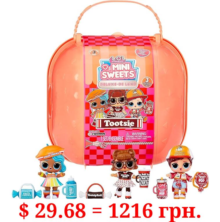 L.O.L. Surprise! Loves Mini Sweets S3 Deluxe- Tootsie- with 3 Dolls, Accessories, Limited Edition Dolls, Candy Theme, Tootsie Theme, Collectible Dolls- Great Gift for Girls Age 4+