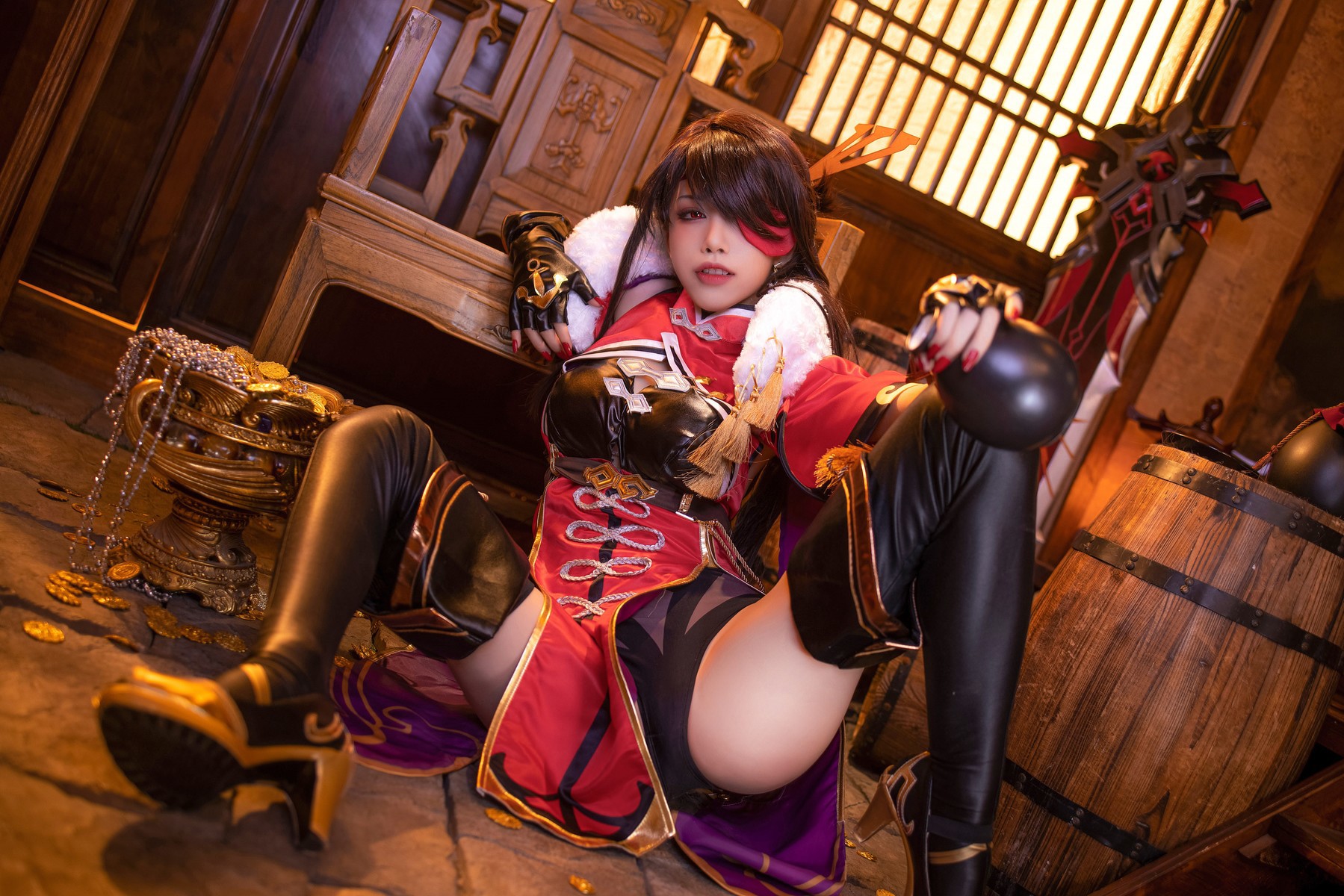 Cosplay 水淼Aqua 北斗原造型 12