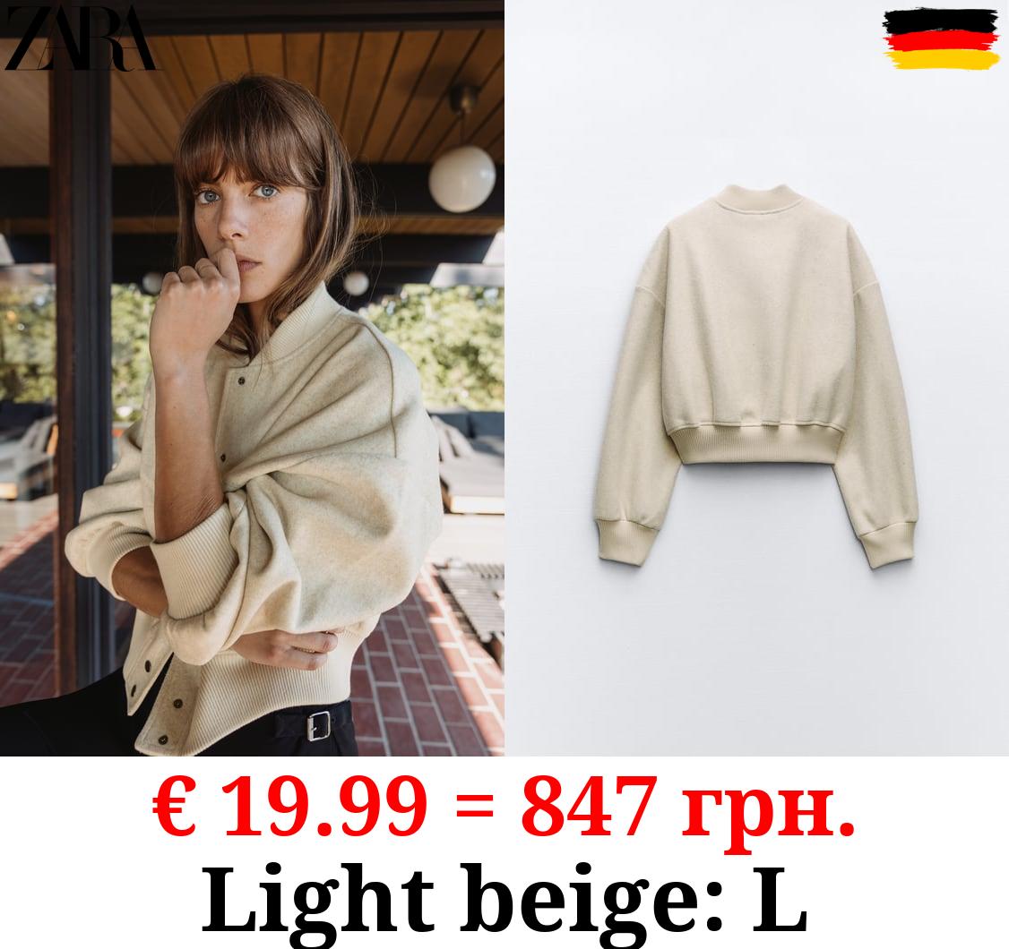 SOFT CROPPED BOMBER JACKET