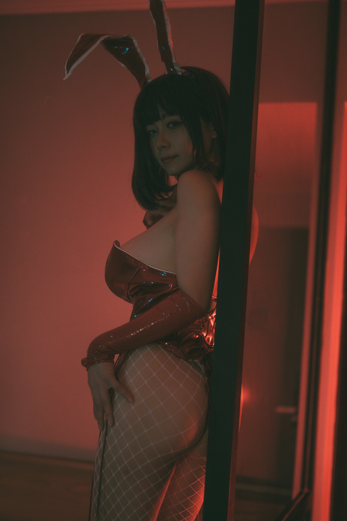 Cosplay 末夜787 红色兔女郎 20
