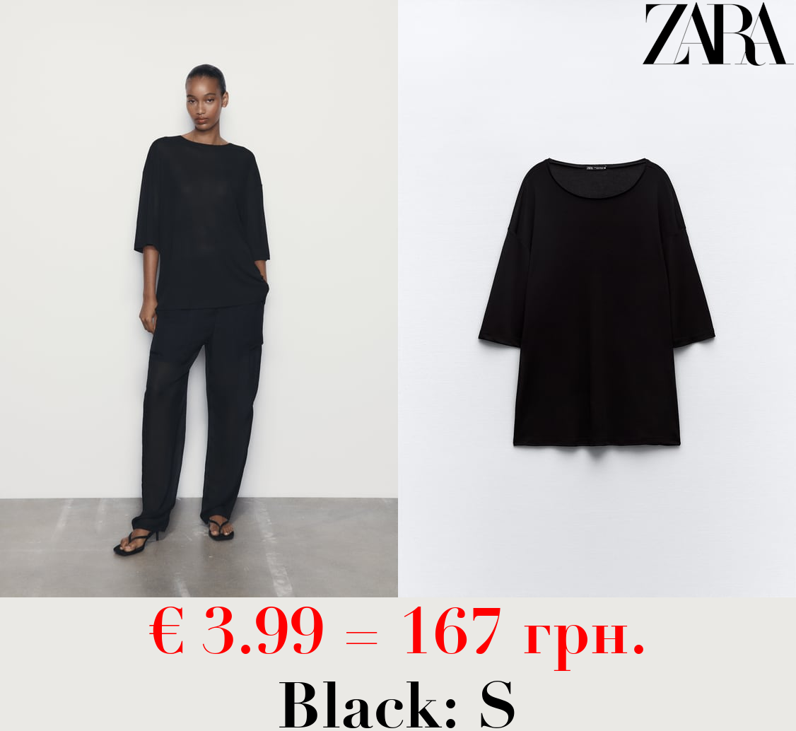 OVERSIZE CREPE T-SHIRT