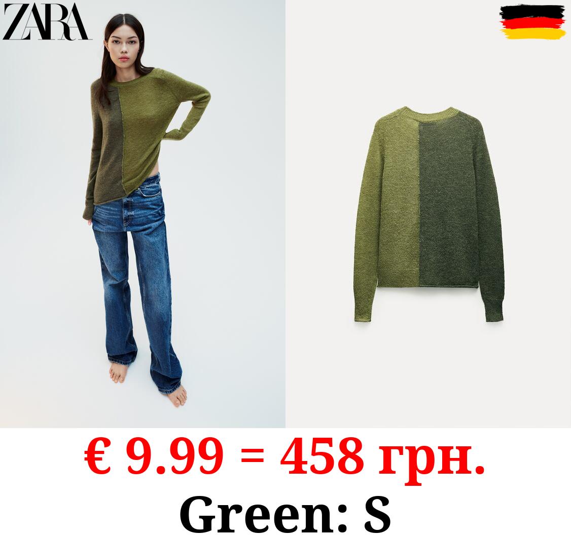 COLOUR BLOCK KNIT SWEATER