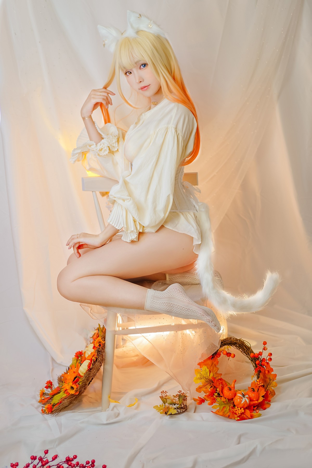 Cosplay ElyEE子 Cat魔女與貓 16