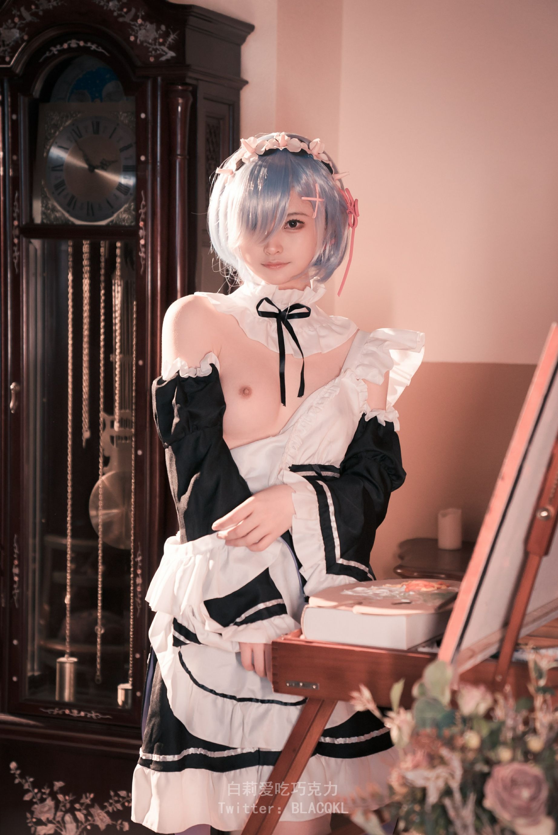 白莉 蕾姆女仆装 10