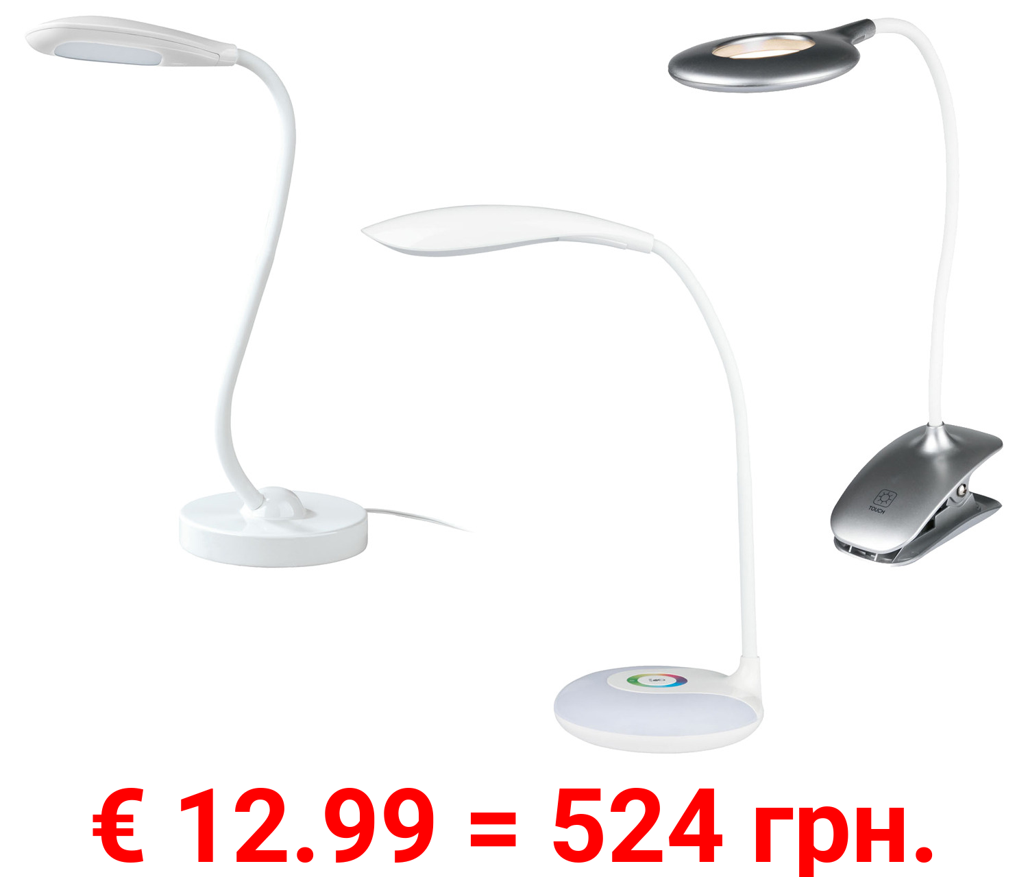 LIVARNO home LED-Schreibtischleuchte, mit Touch-Funktion