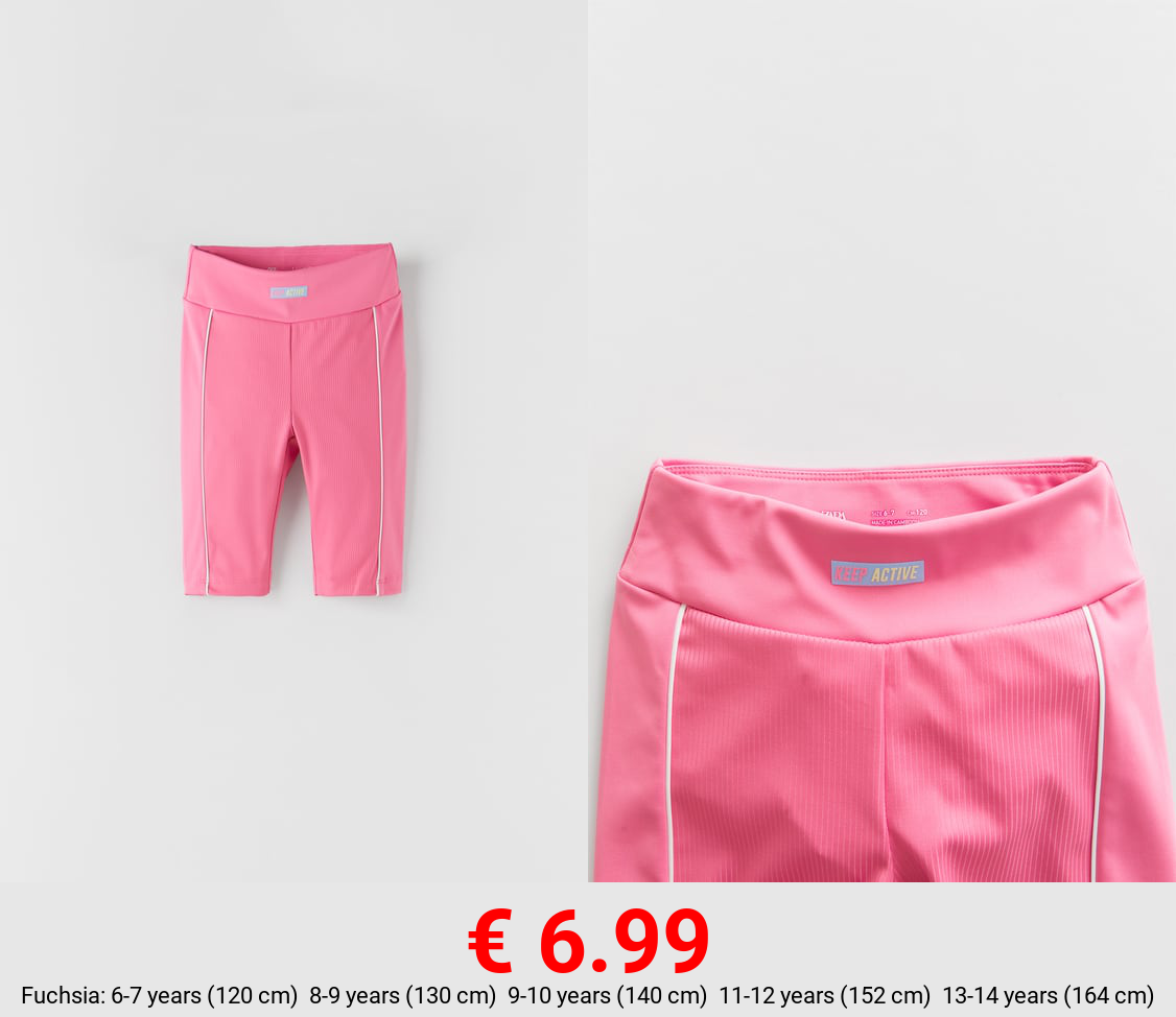 SPORTY CONTRAST CYCLING SHORTS