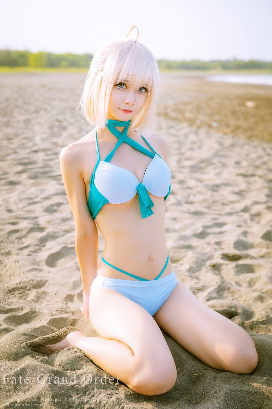 Cosplay [沖田凜花Rinka] 沖田総司 水着ver. (Fate Grand Order) 16