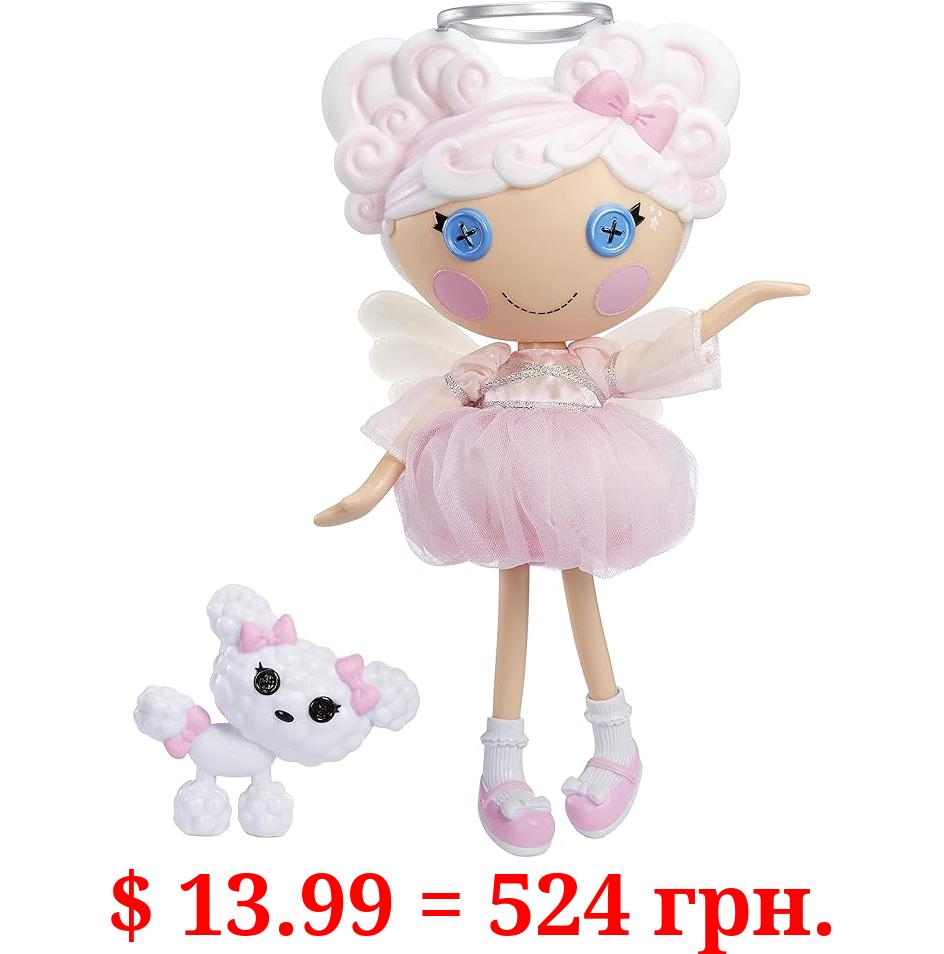 Lalaloopsy - Cloud E. Sky & Pet Poodle, 13" Angel Doll with White Hair, Halo, Wings, Pink Outfit & Accessories, Reusable House Playset- Gifts for Kids, Toys for Girls Ages 3 4 5+ to 103 Years