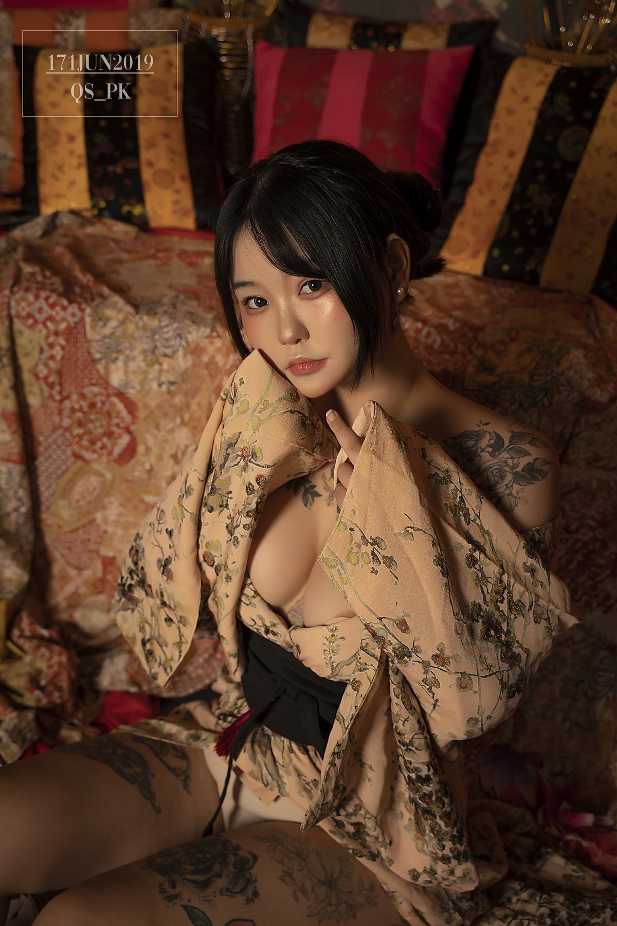 Jeon BoYeon 전보연, [SAINT Photolife] BoYeon Yukata Set.01 8