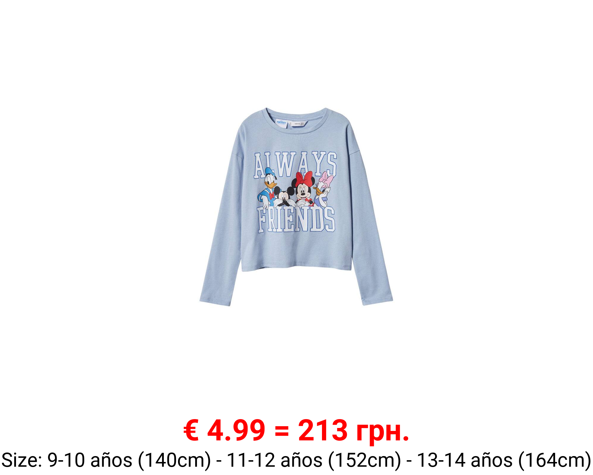 Camiseta manga larga disney