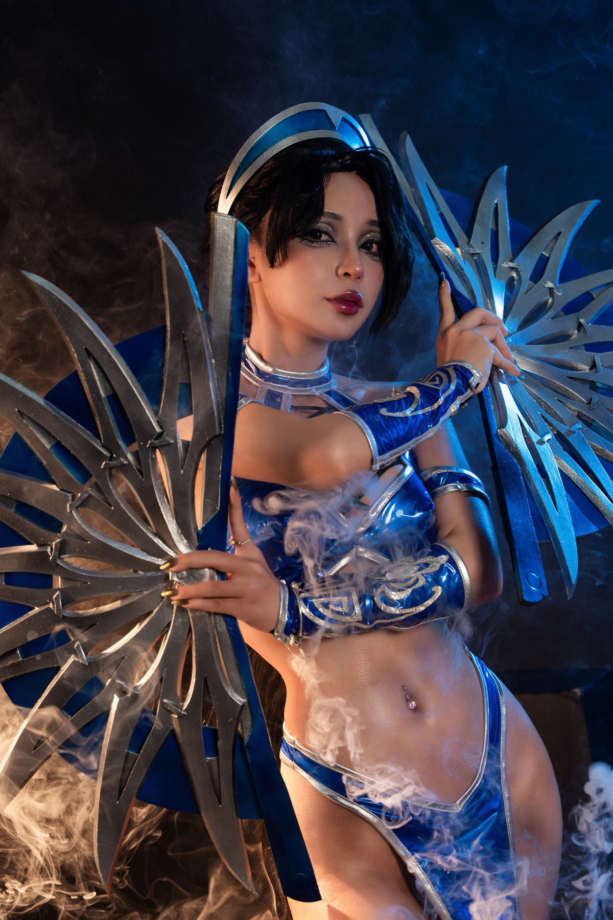 Cosplay Umeko.J Kitana Mortal Kombat Set.01 3