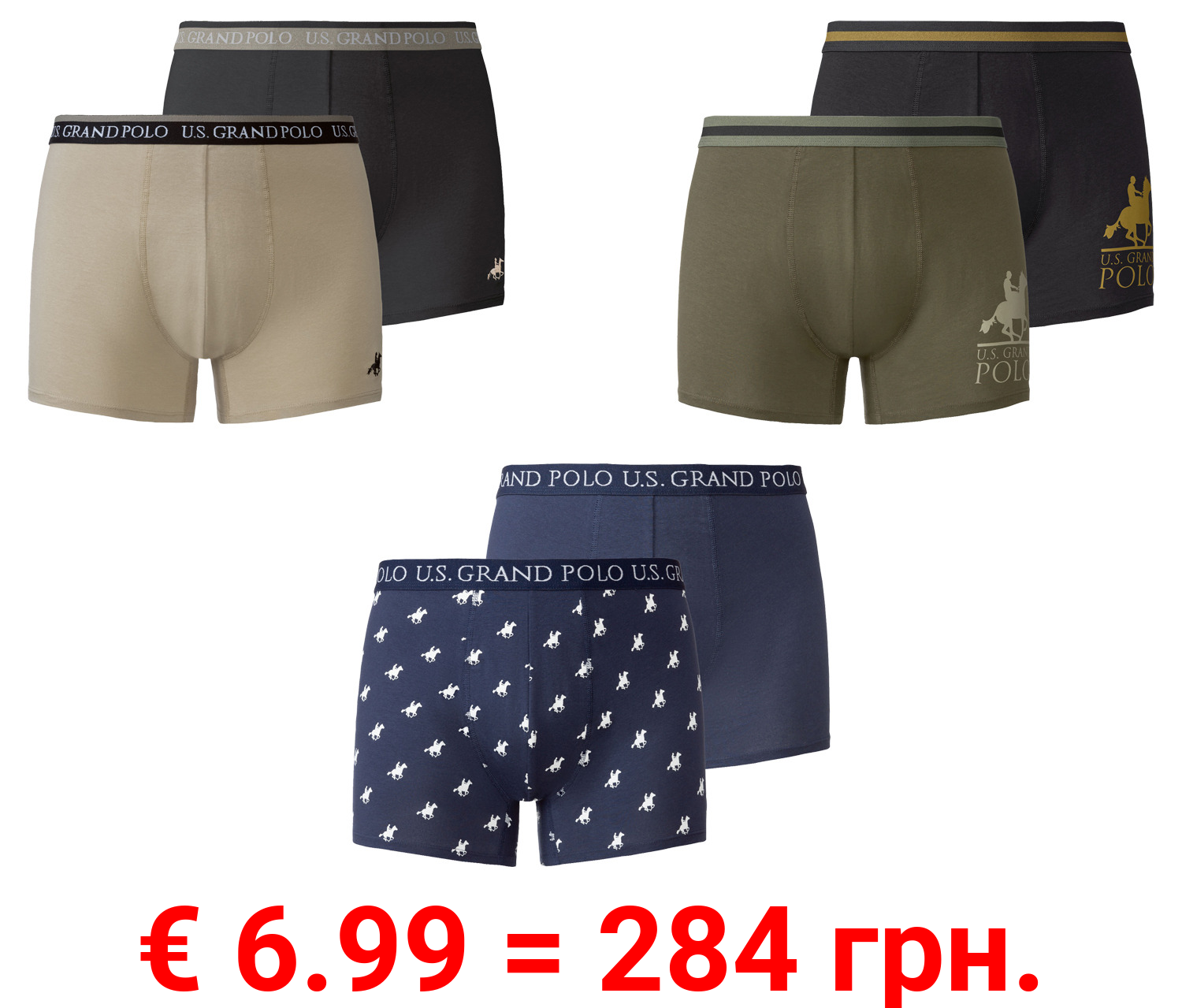 LIVERGY Herren Boxer, 2 Stück, mit hohem Baumwollanteil