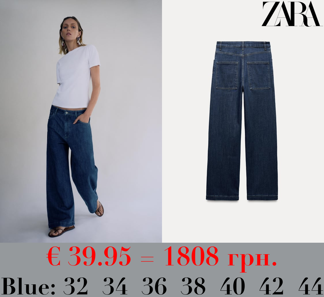ZW COLLECTION RELAXED FIT MID-RISE JEANS