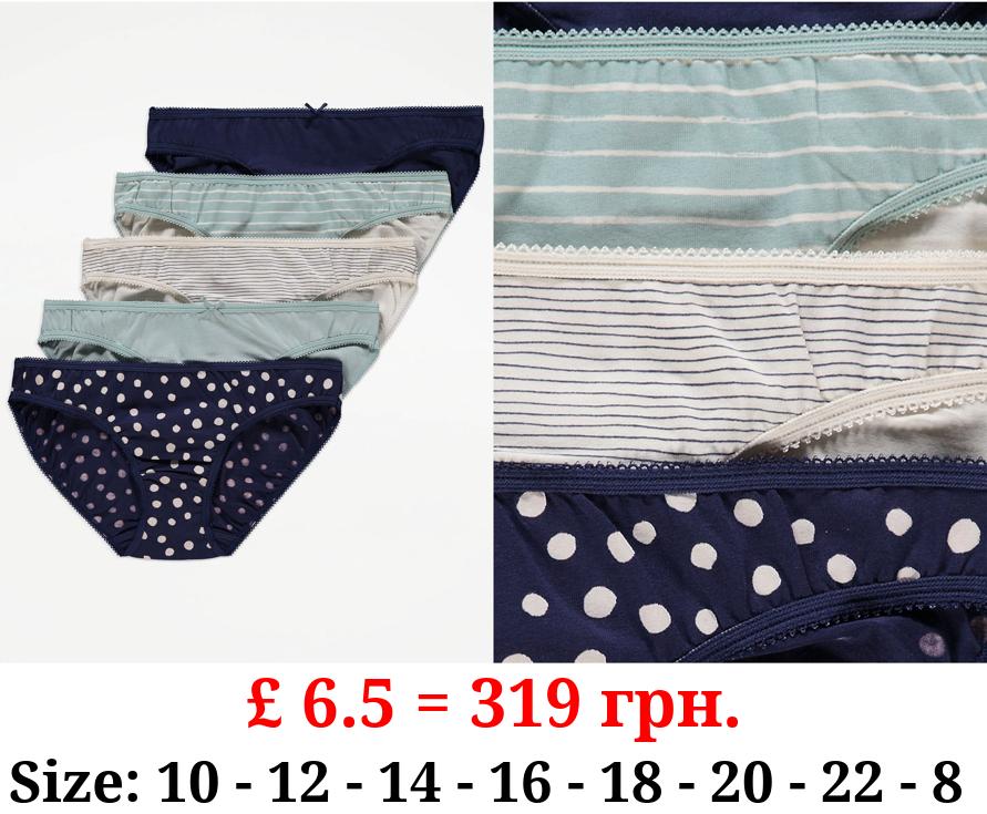 Patterned Mini Knickers 5 Pack