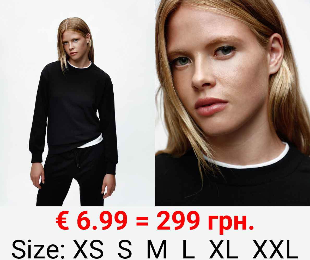 Basic tracksuit sweatshirt