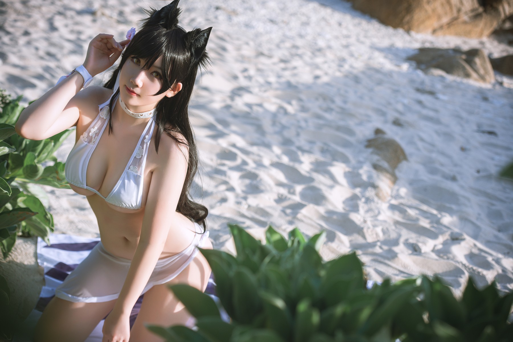 是本末末 Cosplay 爱宕泳装 Atago 6