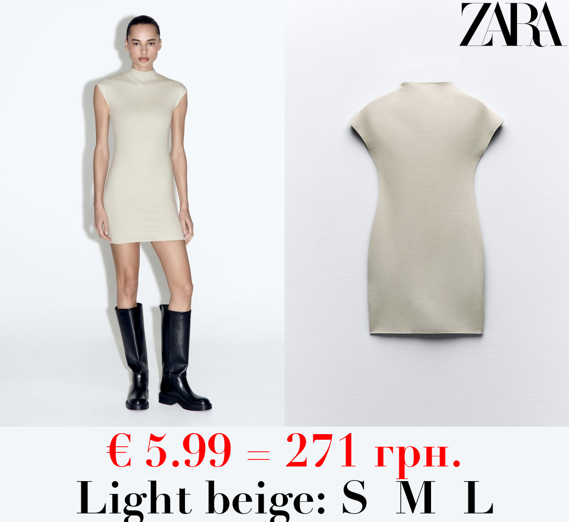 SHORT STRETCH KNIT DRESS