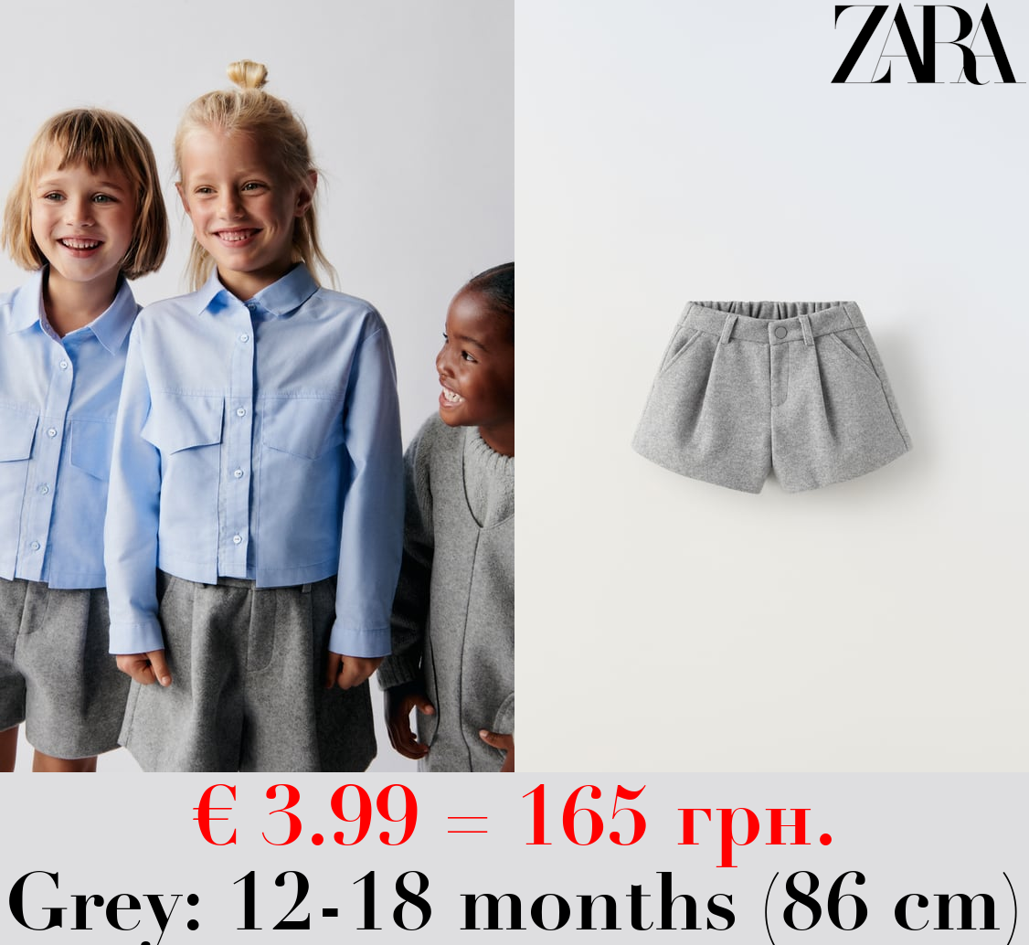 DARTED BERMUDA SHORTS