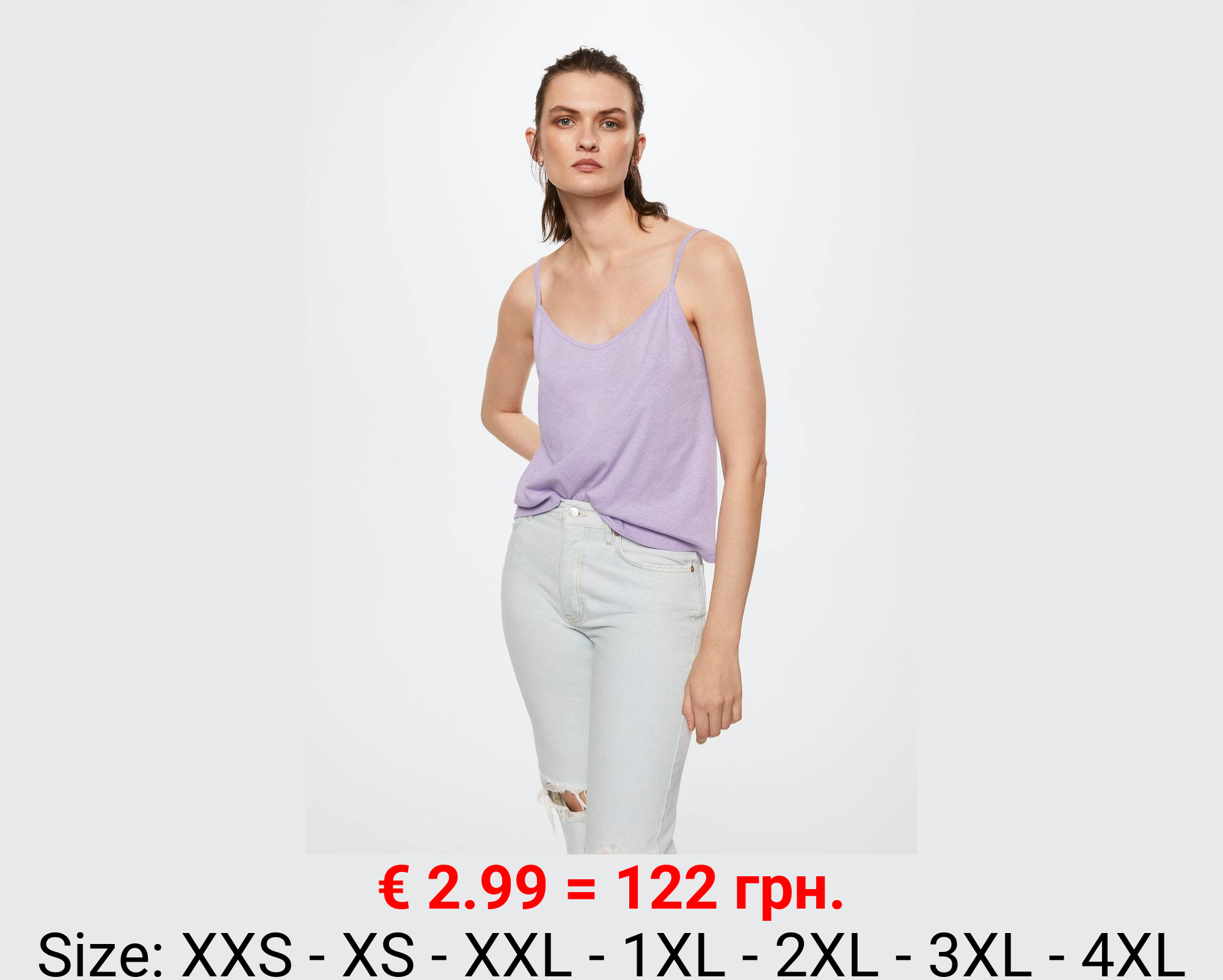 Top algodón lino