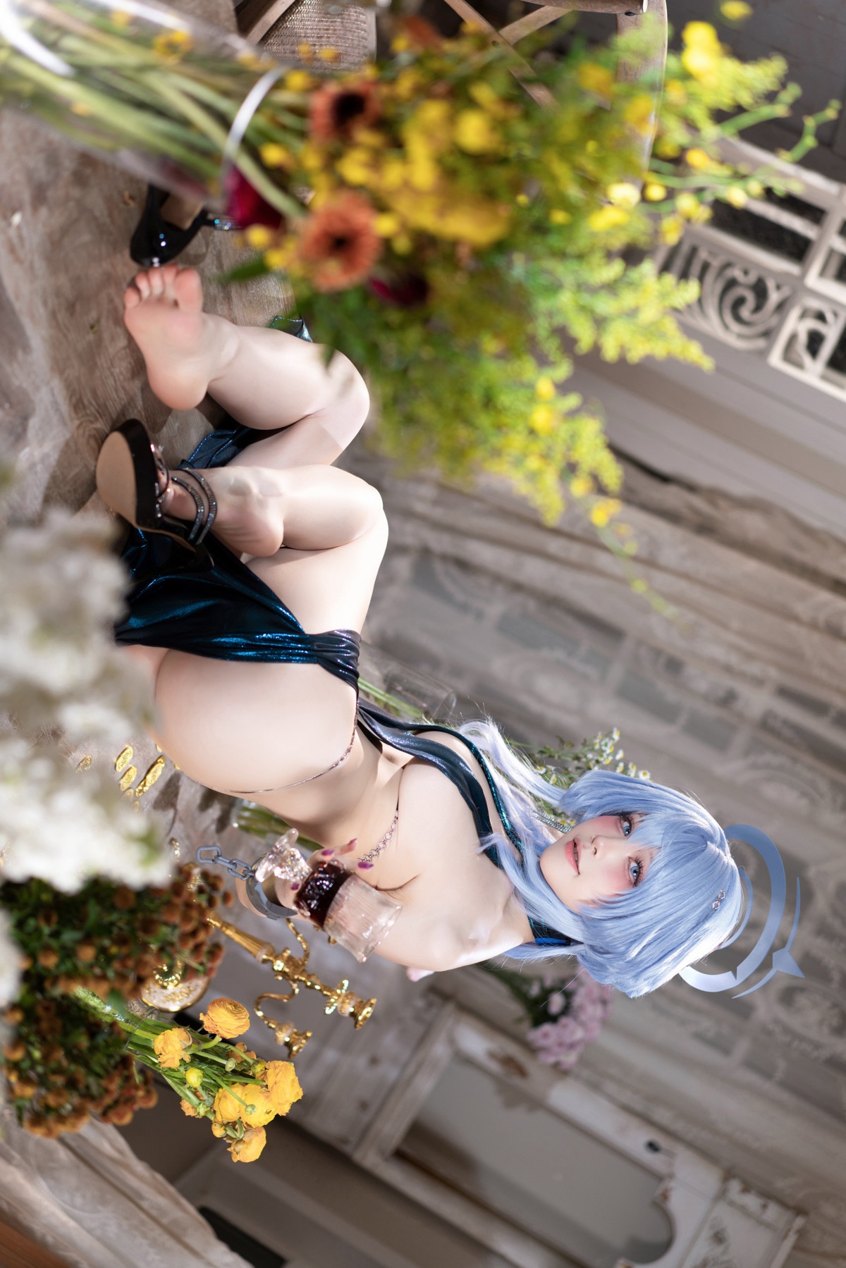 Cosplay 水淼Aqua 碧蓝档案 天雨亚子礼服 Set.01 26