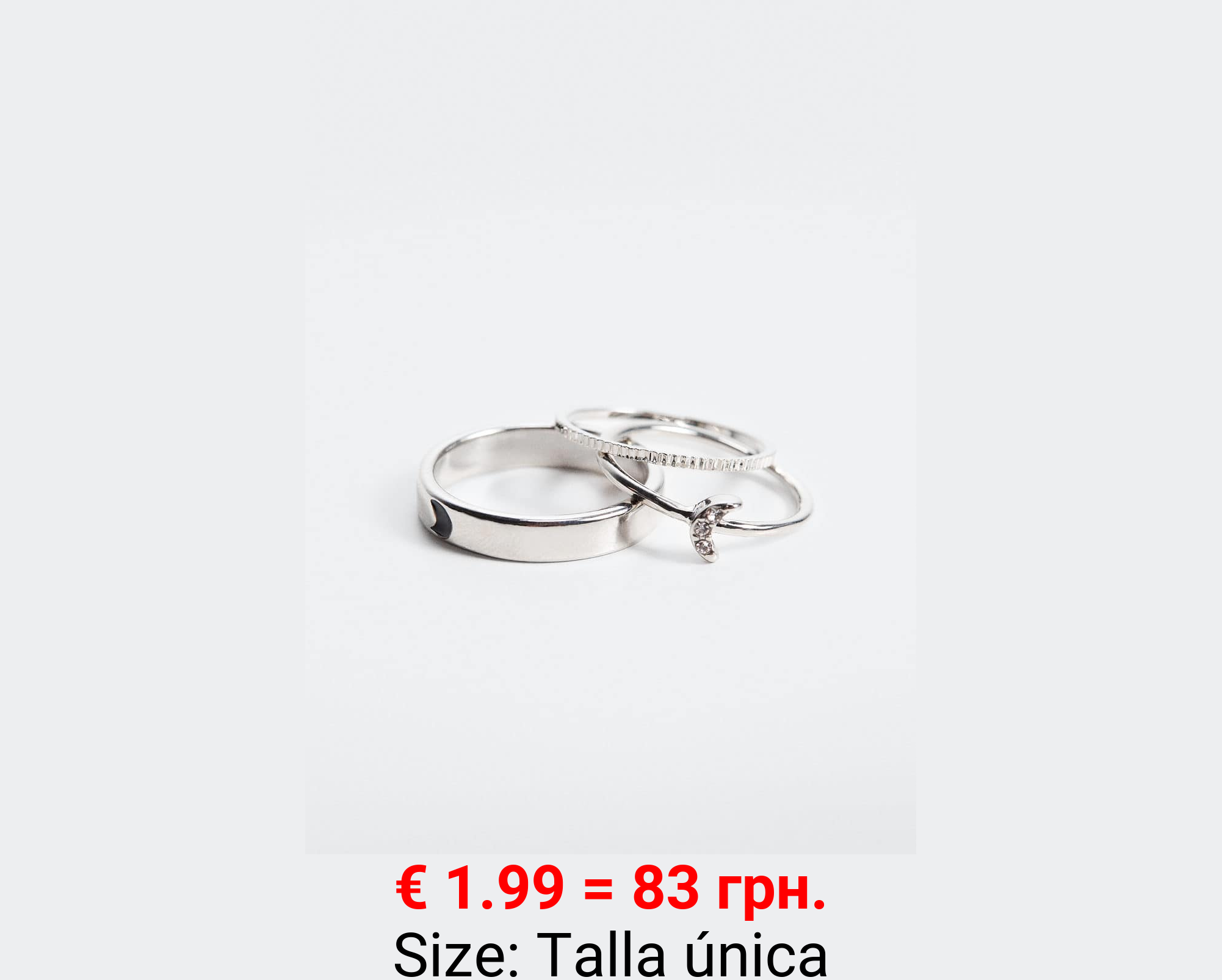 Pack 3 anillos combinados