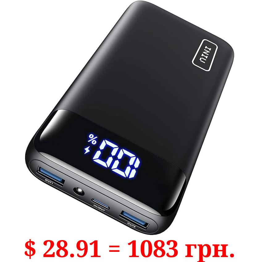 INIU Portable Charger, 22.5W 20000mAh USB C in & Out Power Bank Fast Charging, PD 3.0+QC 4.0 LED Display Phone Battery Pack Compatible with iPhone 15 14 13 12 Pro Samsung S21 Google iPad Tablet, etc.