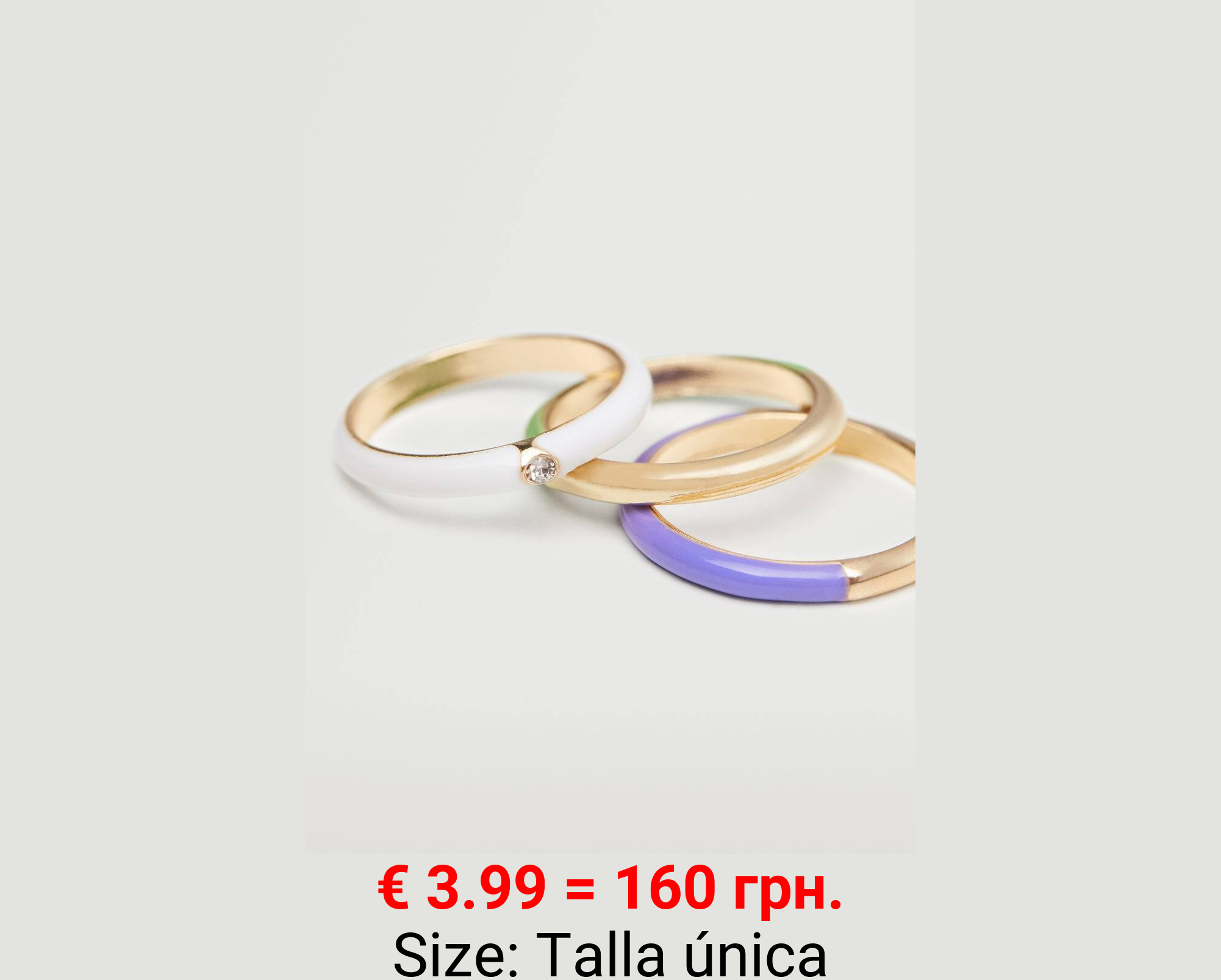 Pack 3 anillos combinados