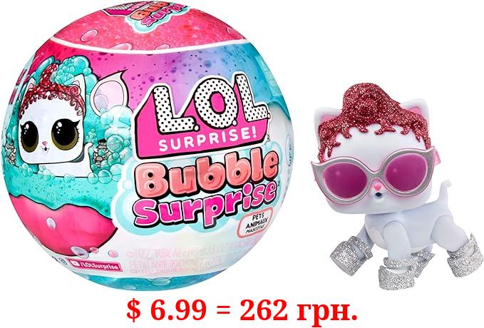 L.O.L. Surprise! Bubble Surprise Pets - Collectible Doll, Pet, Surprises, Accessories, Bubble Surprise Unboxing, Bubble Foam Reaction - Great Gift for Girls Age 4+