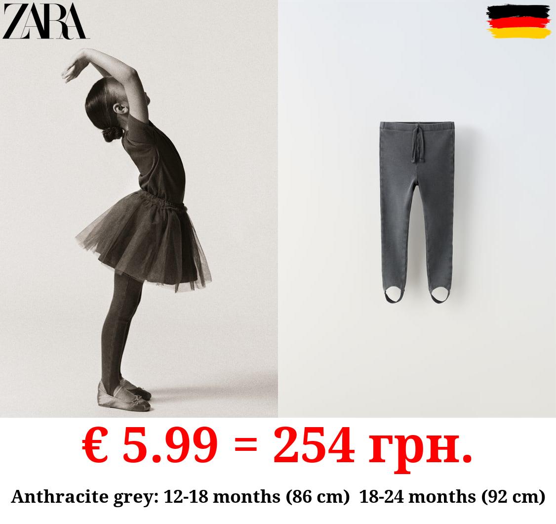 RIBBED STIRRUP LEGGINGS