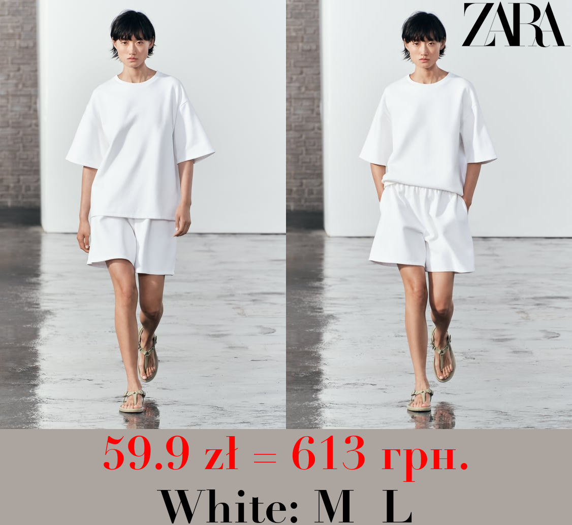 SHORT SLEEVE INTERLOCK SWEATSHIRT