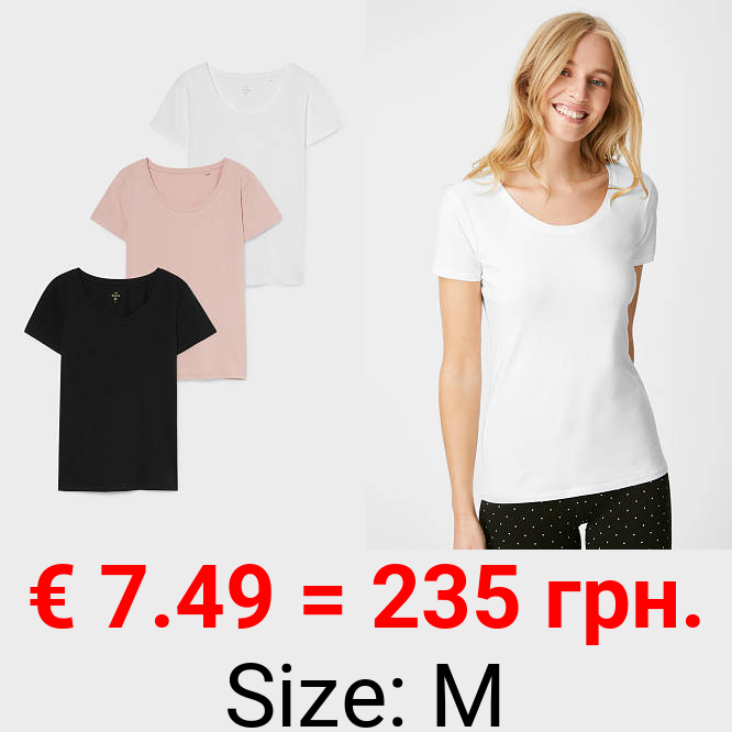 Multipack 3er - Basic-T-Shirt
