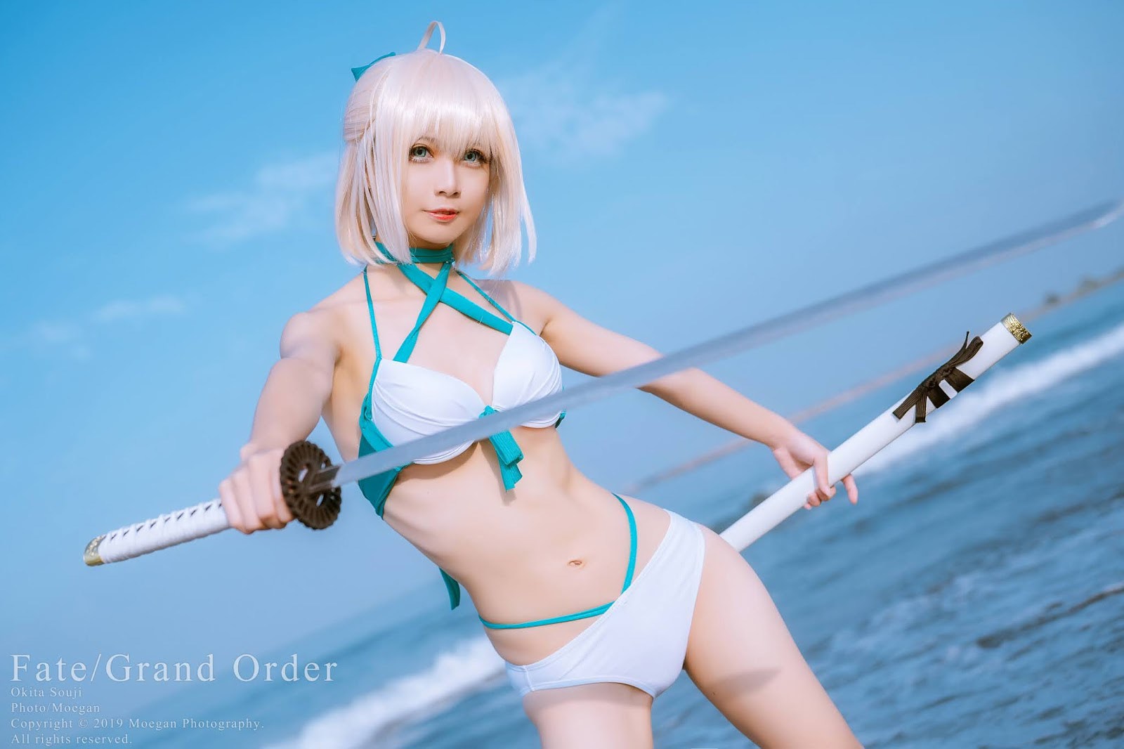 Cosplay [沖田凜花Rinka] 沖田総司 水着ver. (Fate Grand Order) 14