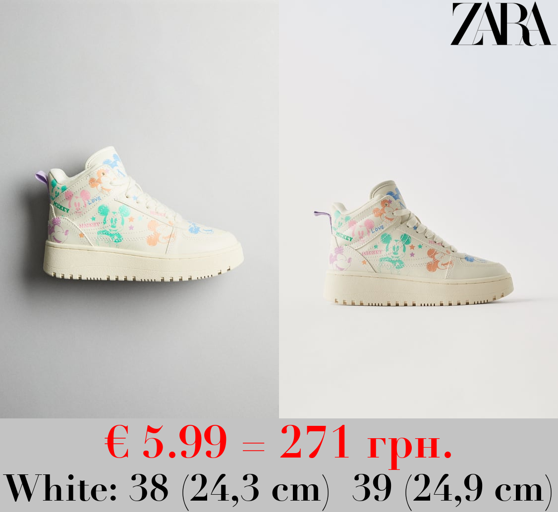 MICKEY MOUSE © DISNEY HIGH-TOP SNEAKERS