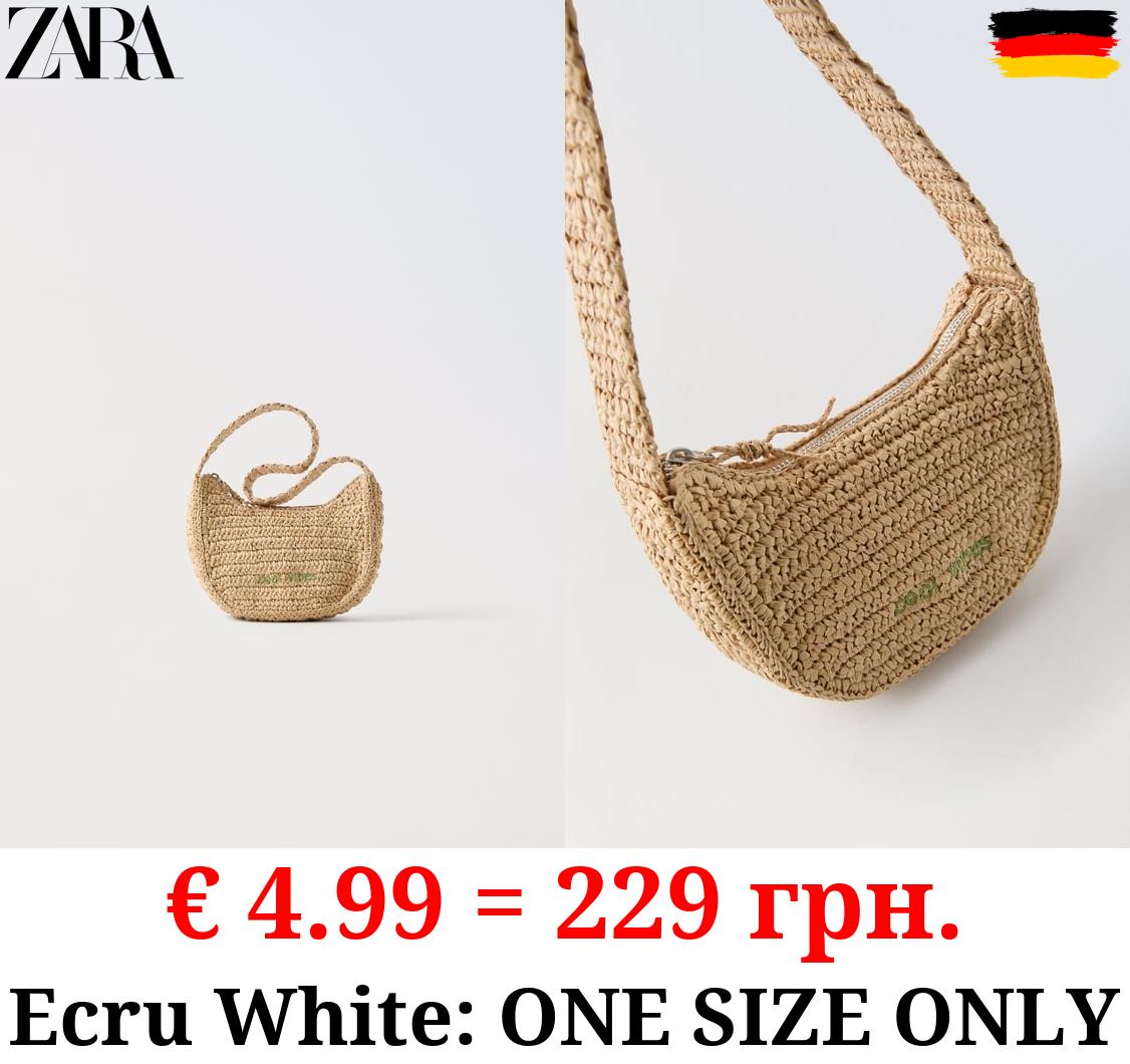 RAFFIA-STYLE SHOULDER BAG