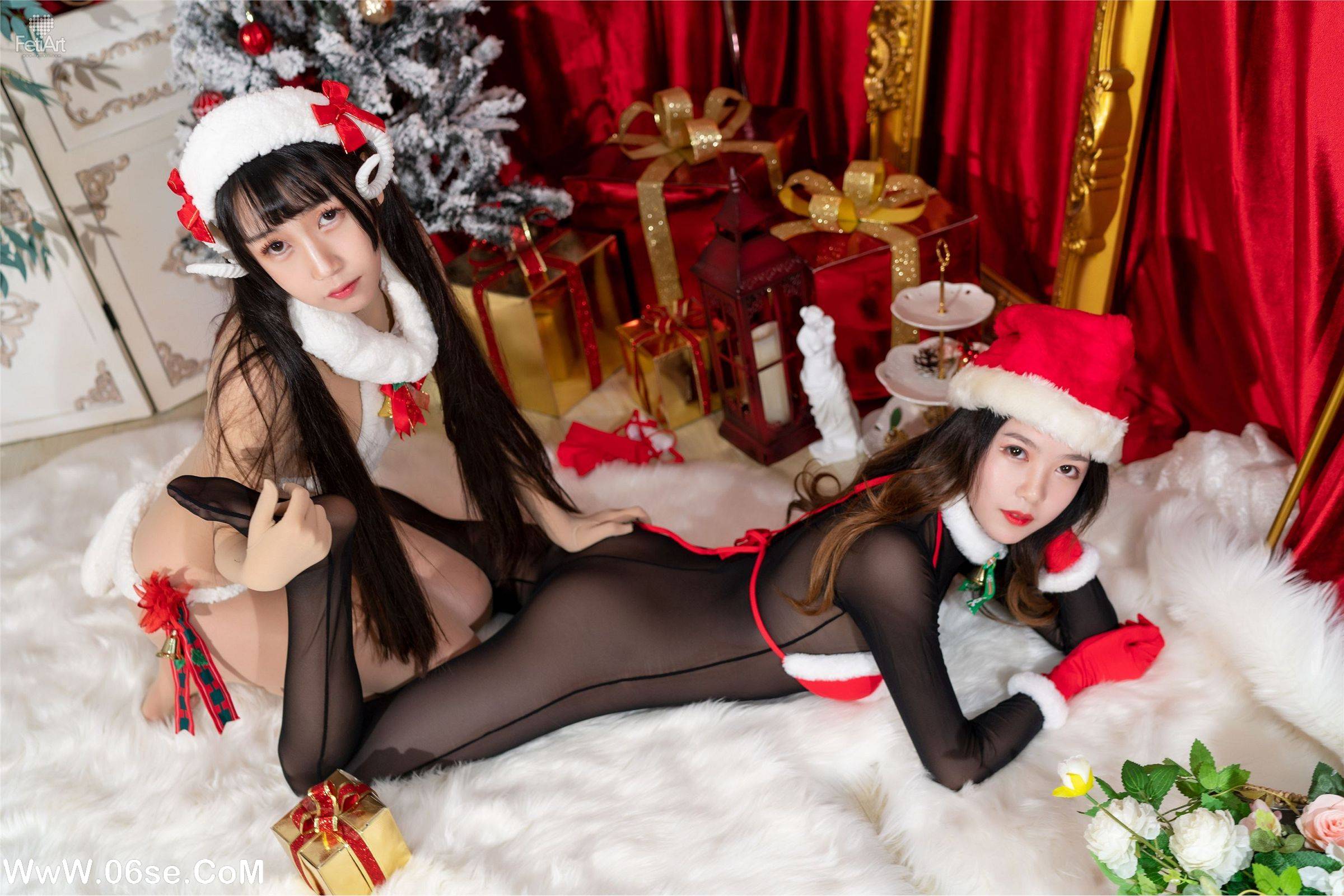 图片[24]-[FetiArt尚物集] NO.00013 Merry Christmas 2019 MODEL-Moi Daidai-六色网