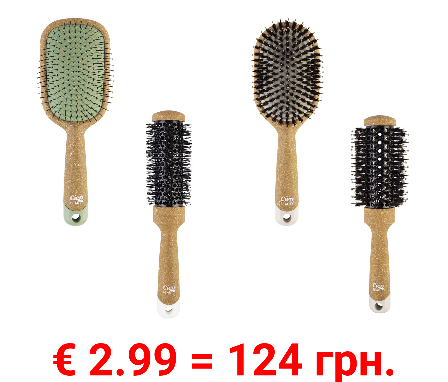 CIEN Beauty Haarbürsten, aus Kork