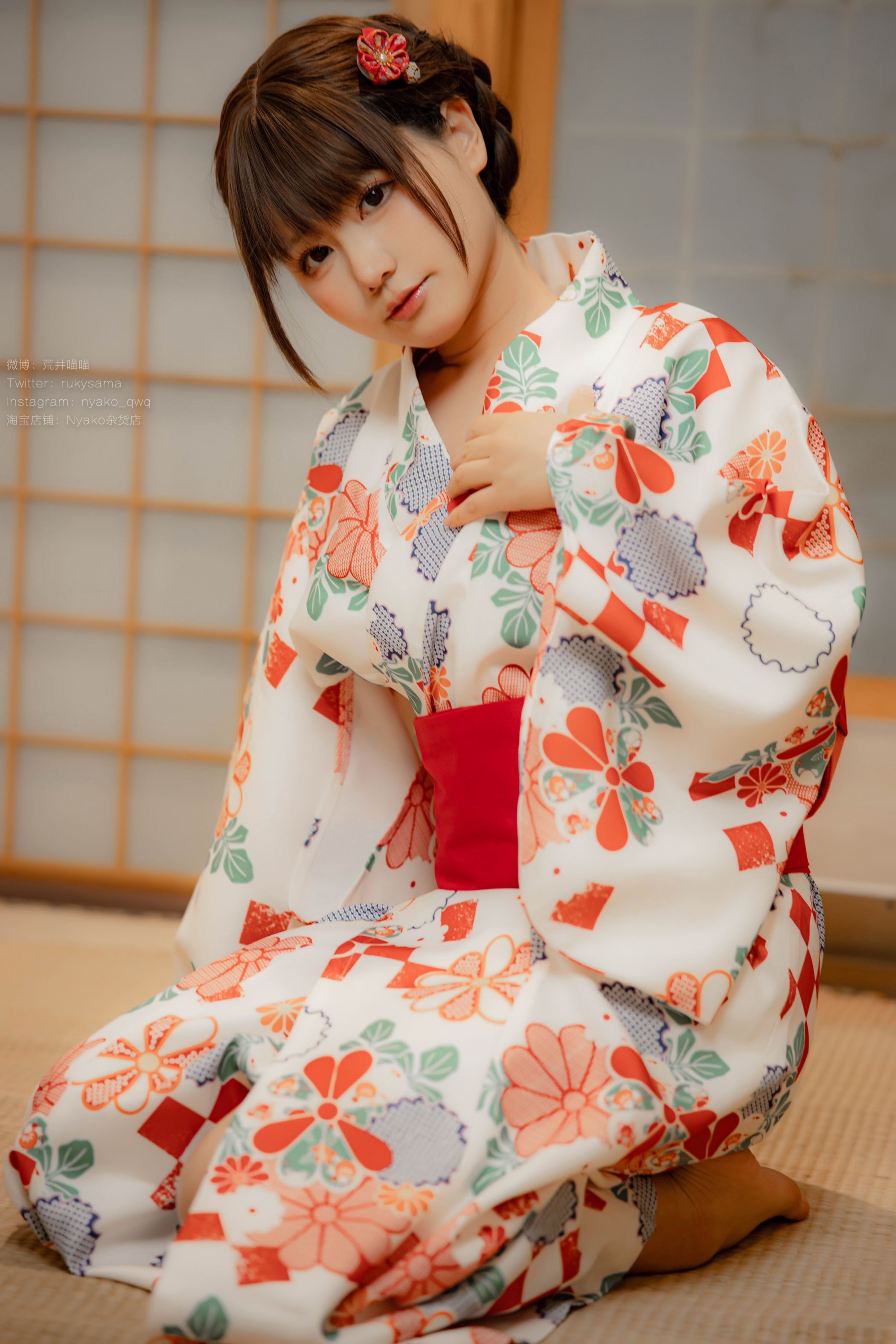 喵子Nyako #Nyako喵子 电子版41 和风烂漫 浴衣 8
