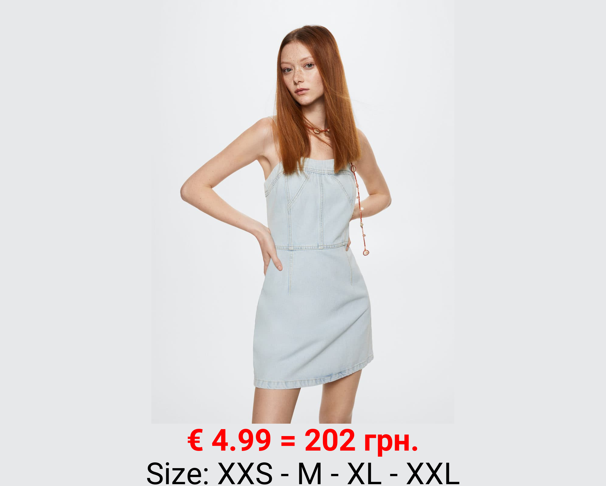 Vestido vaquero cremallera