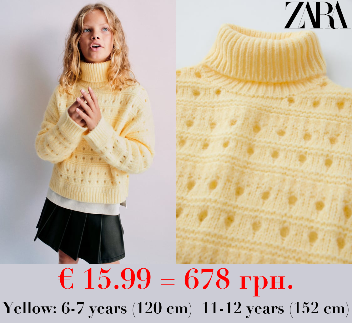 KNIT TURTLENECK SWEATER