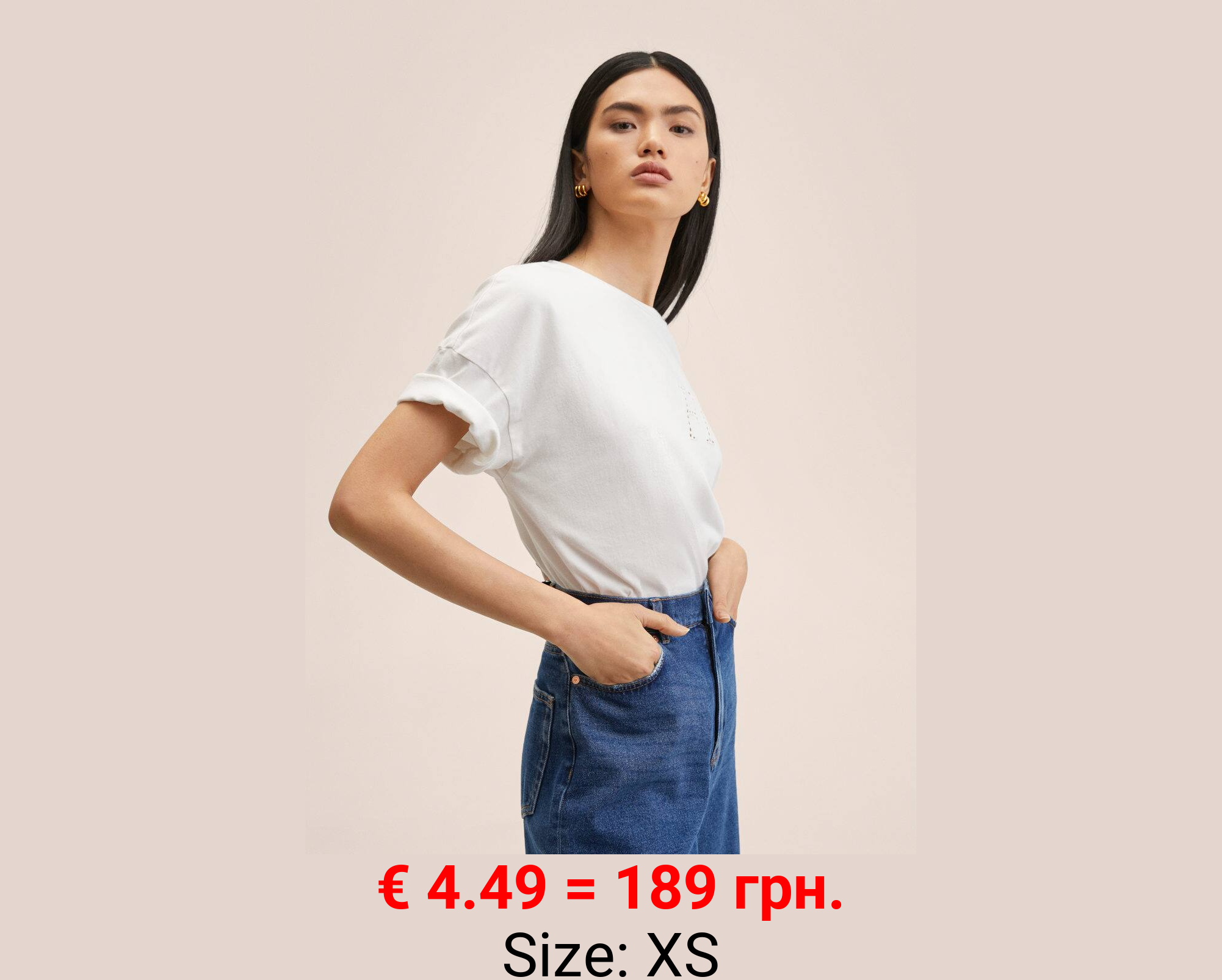 Camiseta algodón bordado