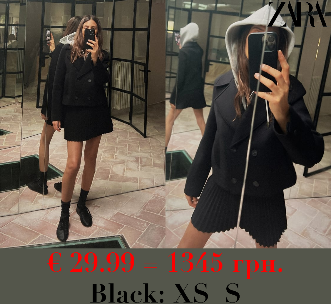 CROPPED JACKET COMBINED WITH HOOD