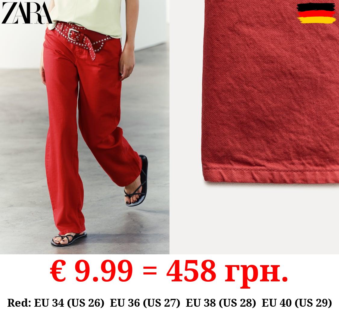 ZW COLLECTION WIDE-LEG HIGH-WAIST JEANS