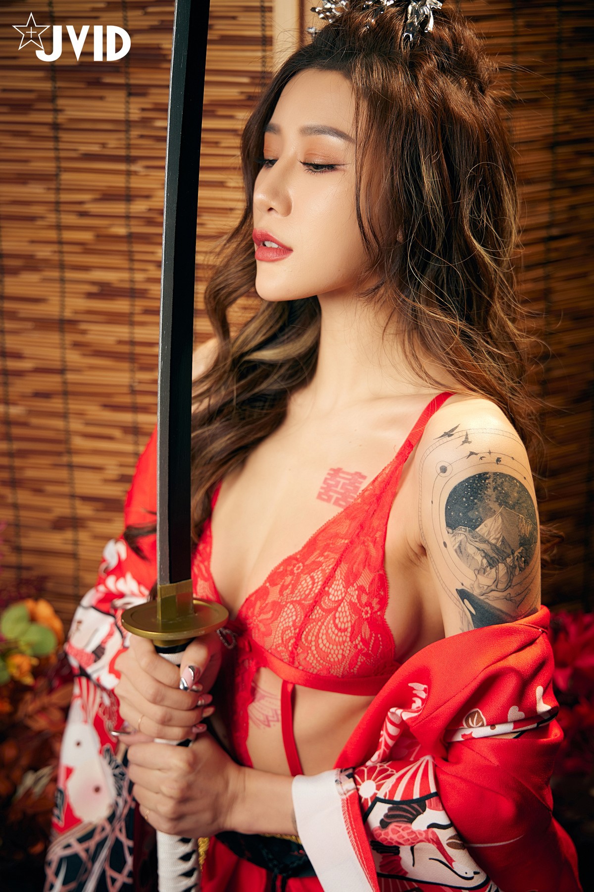 JVID精品 聖上寵幸首選～傾國傾城囍媚娘 婀娜多姿 酥胸外露 Set.01 8