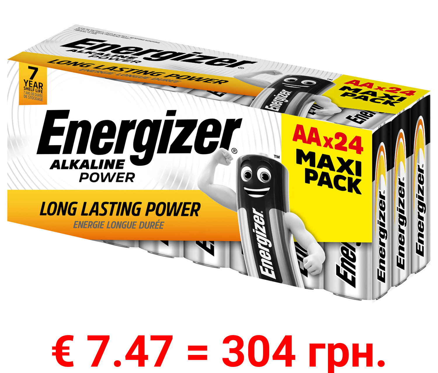 Energizer Alkaline Power Mignon (AA) 24 Stück plastkfrei