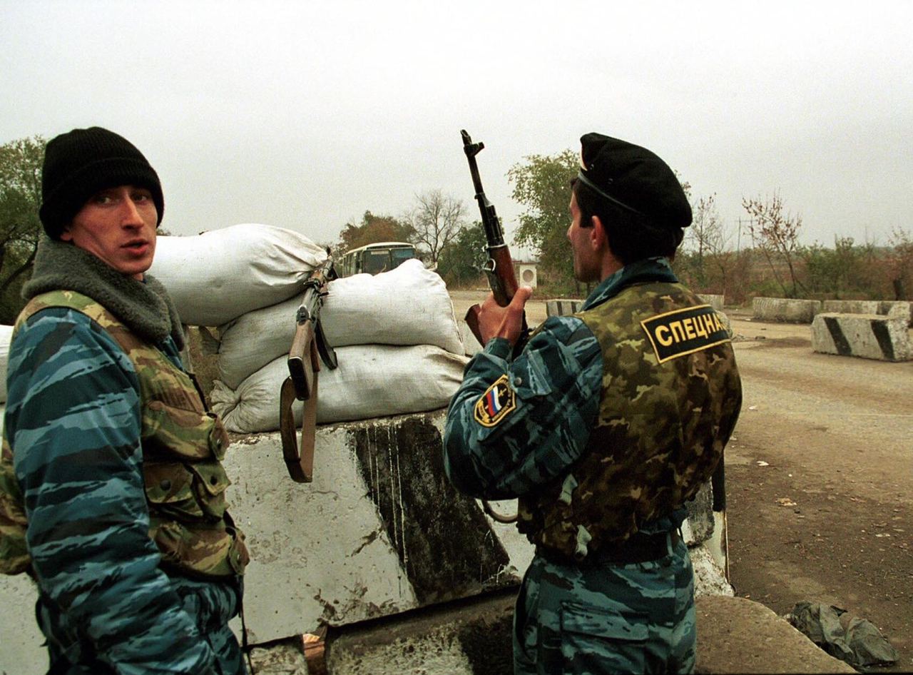 Чеченская война блокпост